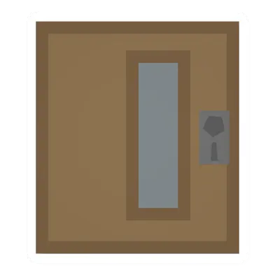Unturned Fancy Pine Door barricade icon
