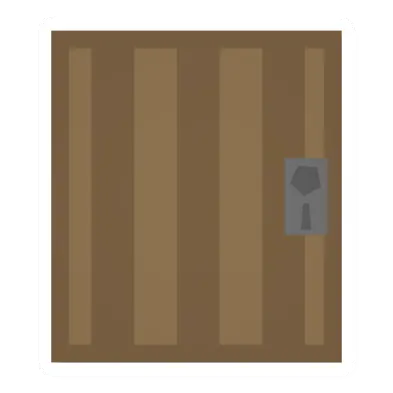 Unturned Fancy Pine Door barricade icon