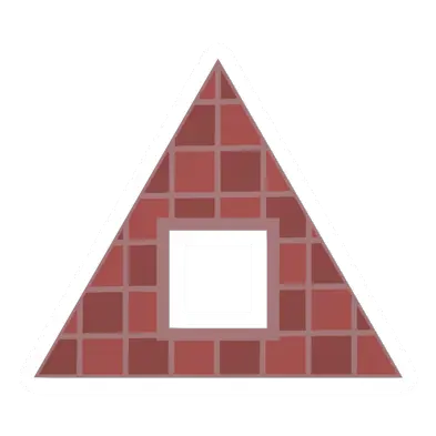 Unturned Triangular Tile Hole barricade icon