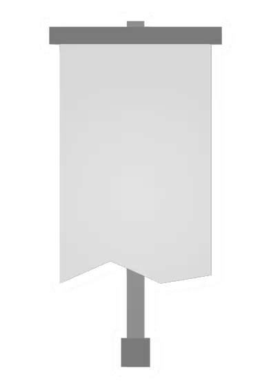 Unturned White Claim Banner barricade icon