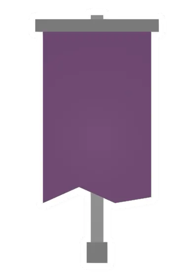 Unturned Purple Claim Banner barricade icon