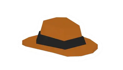 Unturned Orange Fedora clothing icon