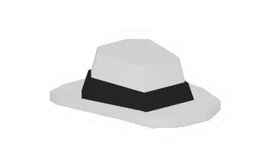 Unturned White Fedora clothing icon