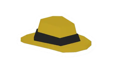 Unturned Yellow Fedora clothing icon