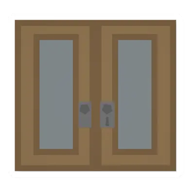 Unturned Fancy Pine Doubledoor barricade icon