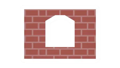 Unturned Brick Rounded Window barricade icon