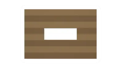 Unturned Offset Pine Log Horizontal Window barricade icon