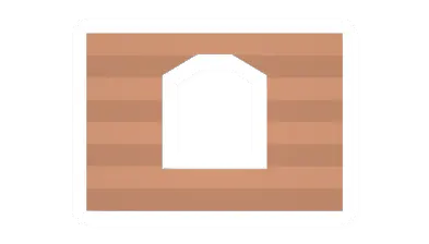 Unturned Maple Log Rounded Window barricade icon