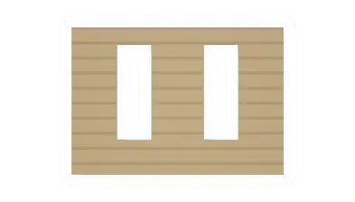 Unturned Eucalyptus Plank Vertical Double Window barricade icon