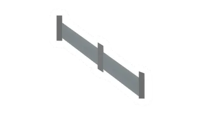 Unturned Metal Ramp Railing w/ Glass barricade icon