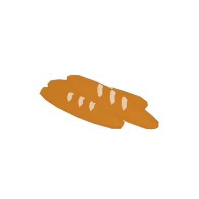 Unturned baguette pile icon