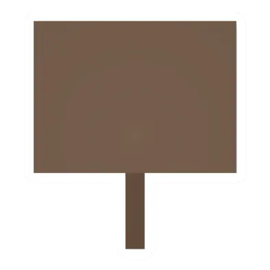 Unturned Maple Sign barricade icon