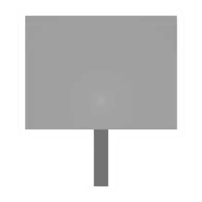 Unturned Metal Sign barricade icon
