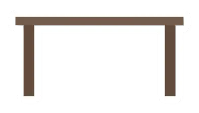 Unturned Maple Rectangular Table icon