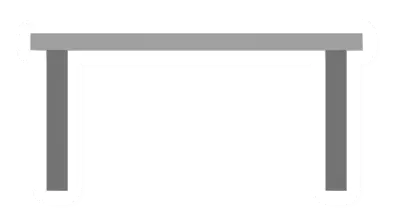 Unturned Metal Rectangular Table barricade icon
