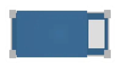 Unturned Blue Cot barricade icon
