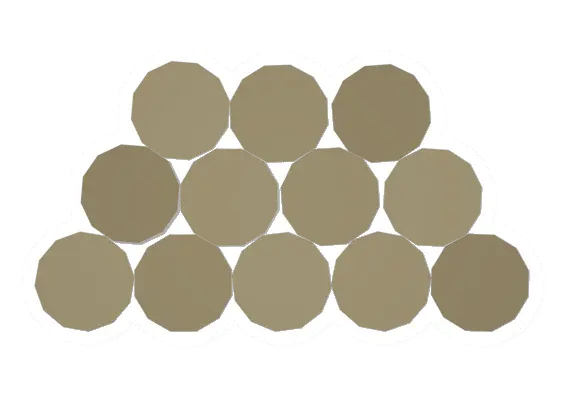 Unturned Stacked Birch Logs barricade icon