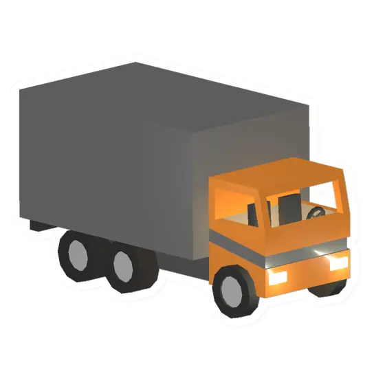 Orange Cargo Truck