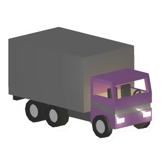 Purple Cargo Truck
