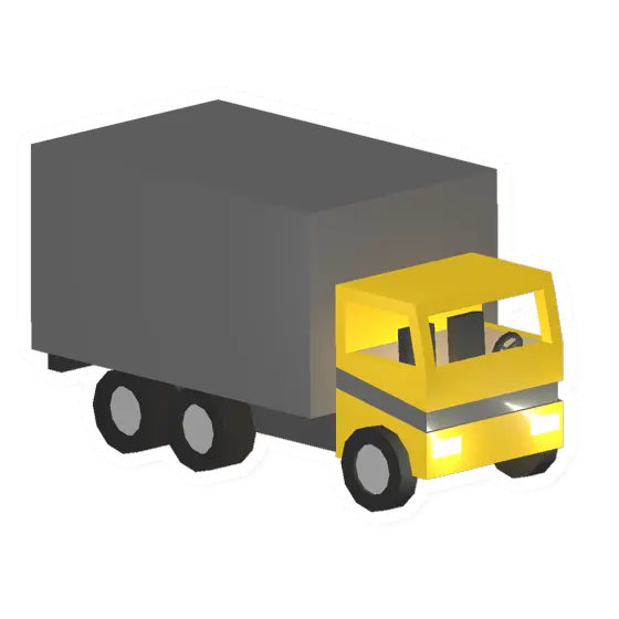 Yellow Cargo Truck
