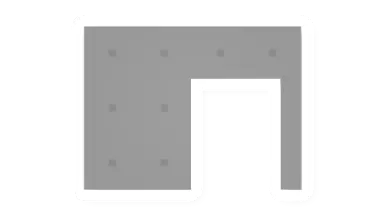 Offset Concrete Doorway