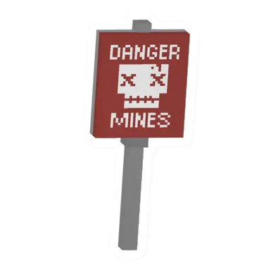 Minefield Sign