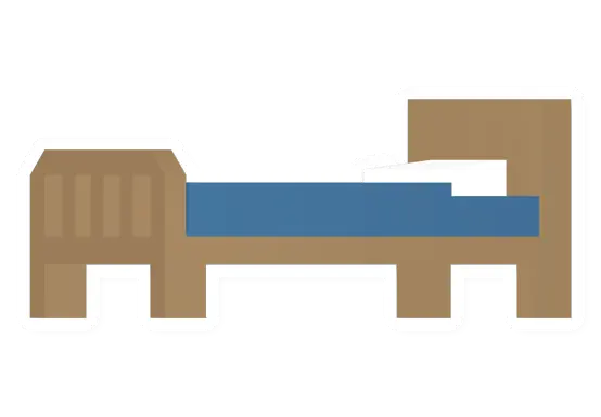 Unturned Blue Exquisite Bed barricade icon