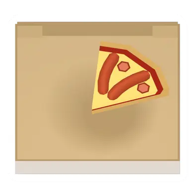 Sausage Pizza Box (1 piece left)