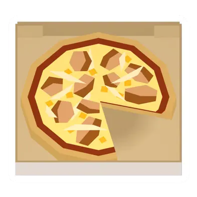 Teriyaki Chicken Pizza Box (3 pieces left)