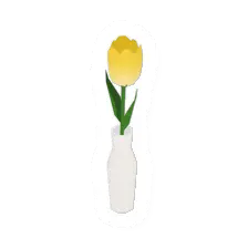 Yellow Flower Vase