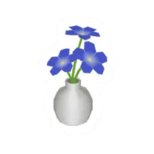 Blue Flower Vase