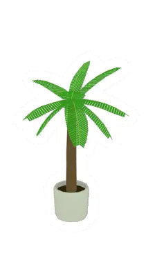 Palm Potted Tree