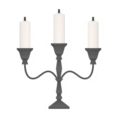 Triple Candle Stand (Iron)