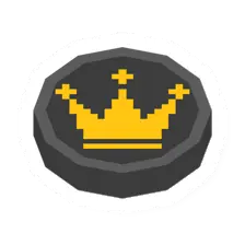 Checkers Black King Piece