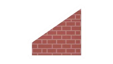 Brick Ramp Wall