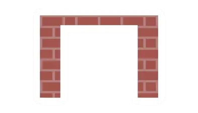 Brick Garage Doorway