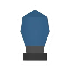 Blue Standing Lamp