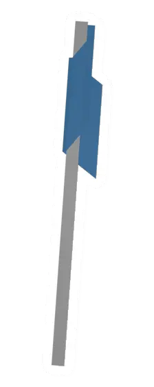 Blue Claim Flag