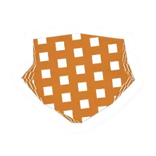 Orange Dotted Bandana