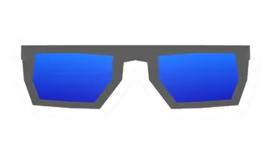 Blue Mirrored Glasses