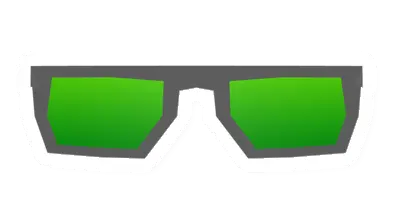 Green Mirrored Glasses