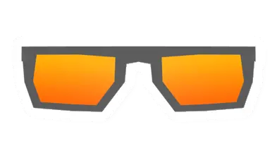 Orange Mirrored Glasses