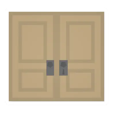 Lockable Eucalyptus Doubledoor