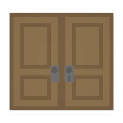 Lockable Pine Doubledoor