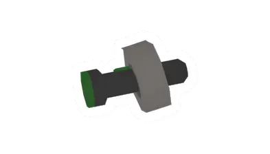 Makeshift Green Headlamp