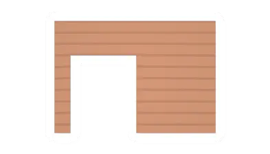 Offset Maple Plank Doorway
