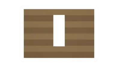 Pine Log Vertical Window