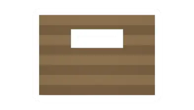 Pine Log Horizontal Window