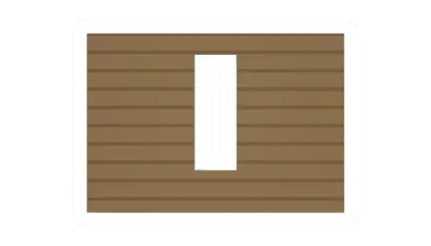 Pine Plank Vertical Window