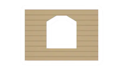 Eucalyptus Plank Rounded Window